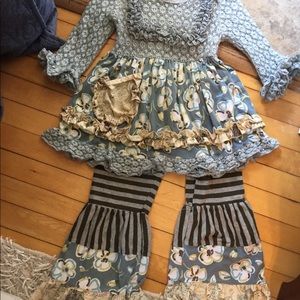 Girls Ruffle Outfit 6-7Y